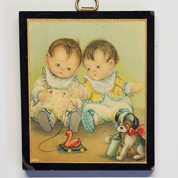 6x Antique 1930's British Empire Made Mini Art Prints, Wood & Metal - Picture 6 of 6